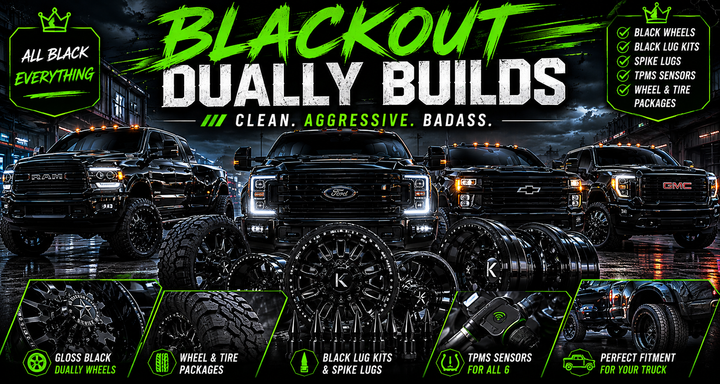 Blackout Dually Build Guide | Black Wheels, Packages & Accessories