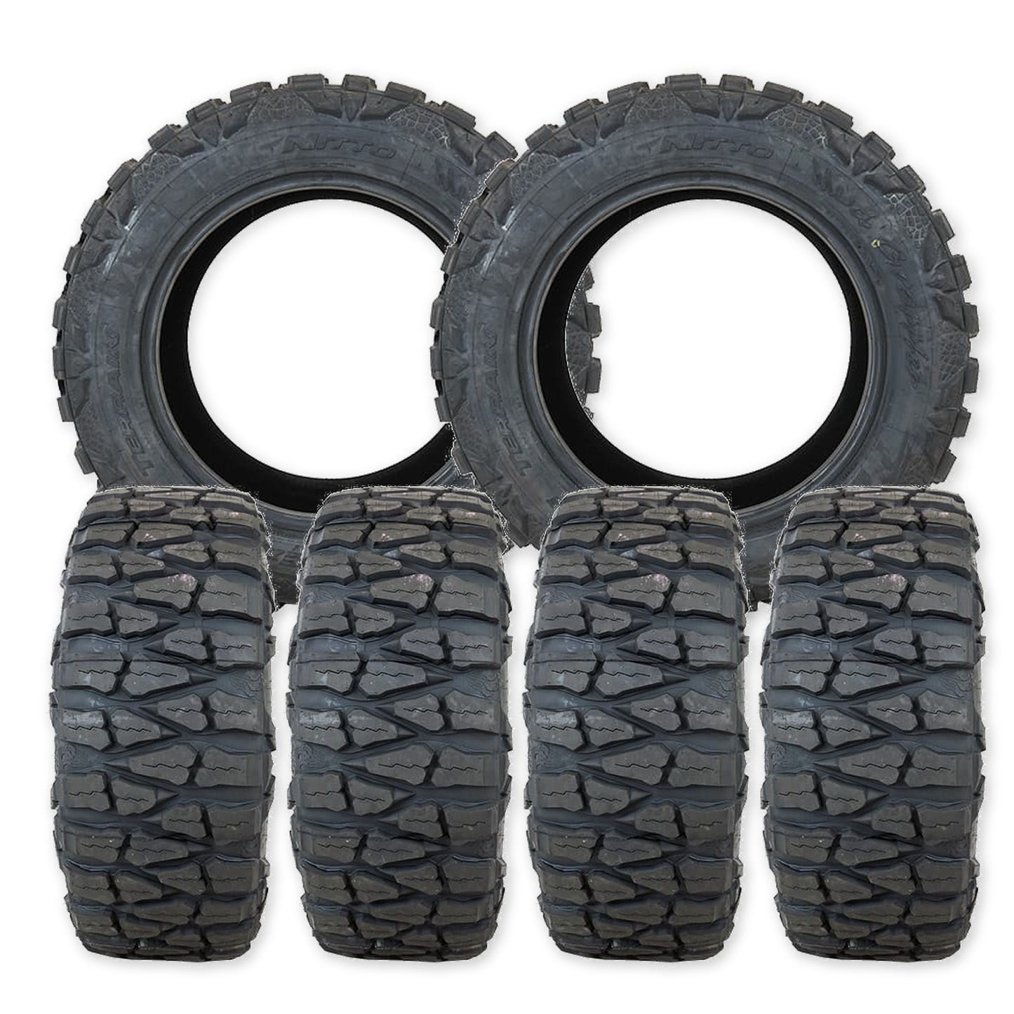 Arena Rival Milled And Polished 20x8.25 Nitto Tires Mud Grappler 35x12.50R20 20" Dually Package