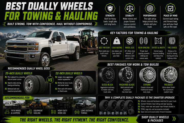 Best Dually Wheels for Towing and Hauling | Heavy-Duty Fitment Guide