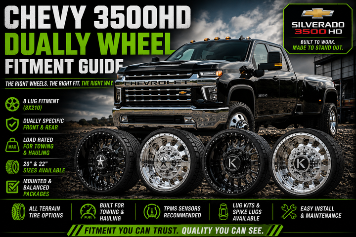 Chevy 3500HD Dually Wheel Fitment Guide | Wheels & Packages