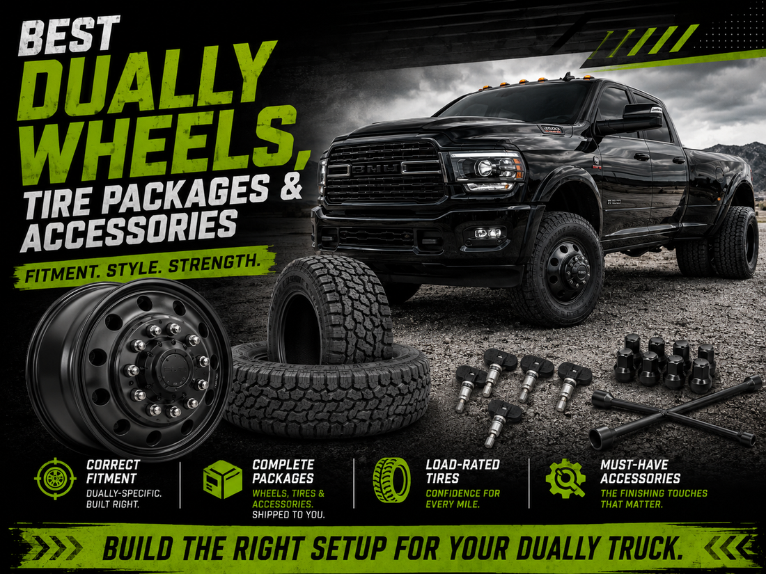 Best Dually Wheels, Tire Packages & Accessories for Heavy-Duty Trucks