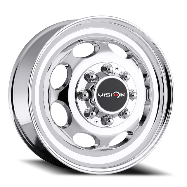 Vision 181 Hauler Chrome 19.5x6.75 8x165.1 (8x6.5) Dually Wheels