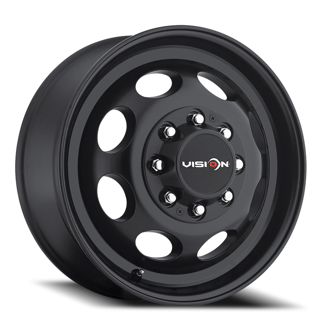 Vision 181 Hauler Matte Black 17x6.5 8x170 Dually Wheels