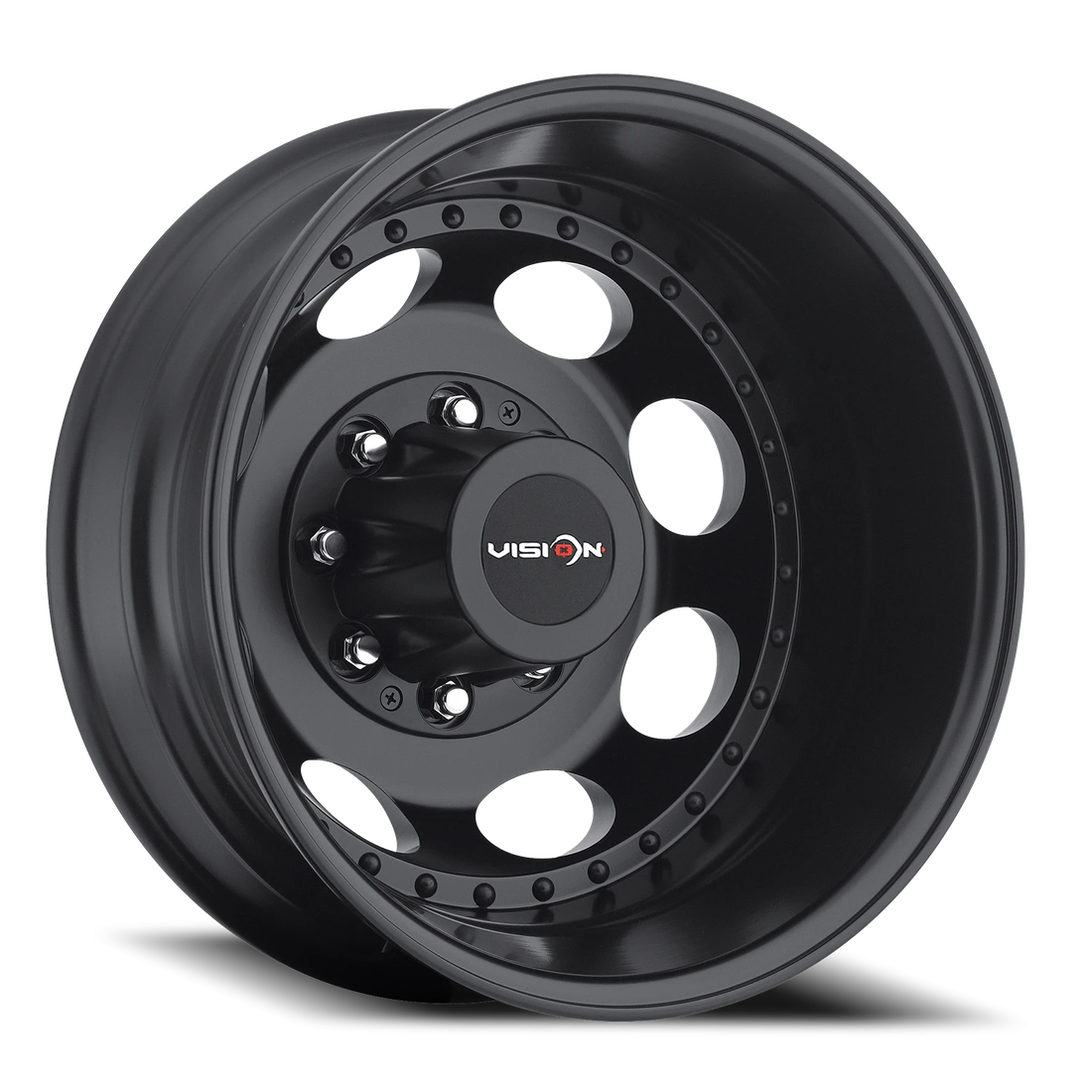 Vision 181 Hauler Matte Black 16x6 8x170 Dually Wheels