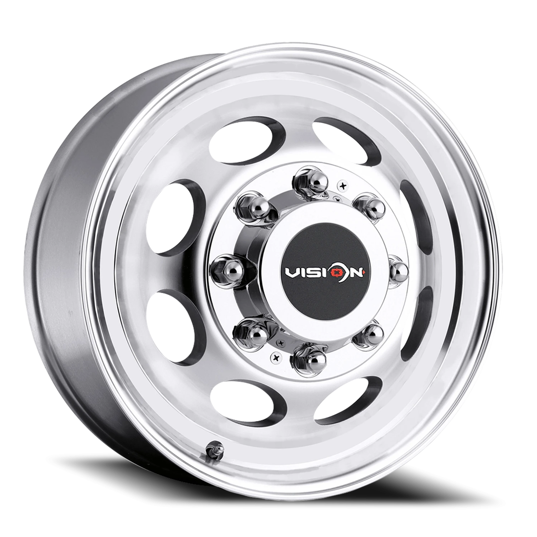 Vision 181 Hauler Machined 19.5x6.75 8x165.1 (8x6.5) Dually Wheels