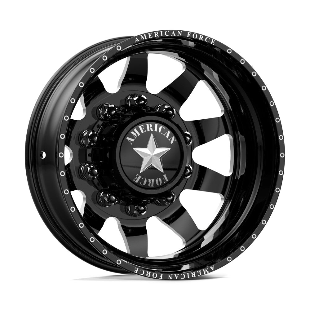American Force Independence 22x8.25 Wheels & Nitto Tires Ridge Grappler 315/45R22 Tires - 22" Dually Package