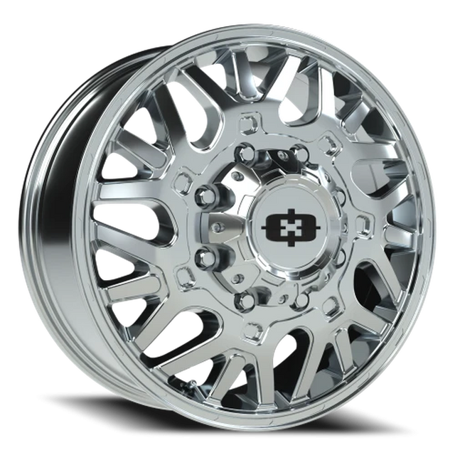 Vision 404 Brawl Chrome 24x8.25 8x210 Dually Wheels