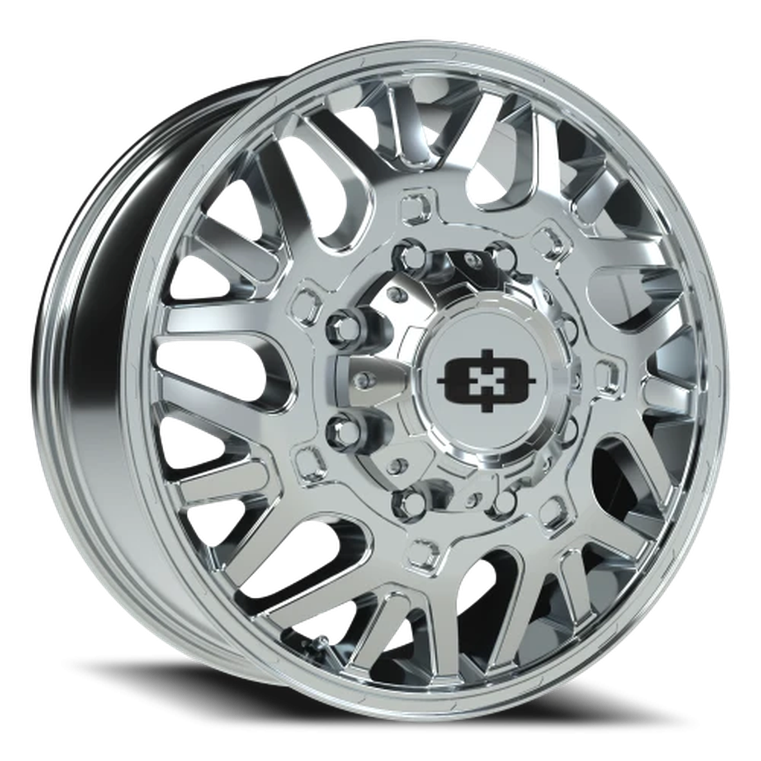 Vision 404 Brawl Chrome 20x8.25 8x165.1 (8x6.5) Dually Wheels