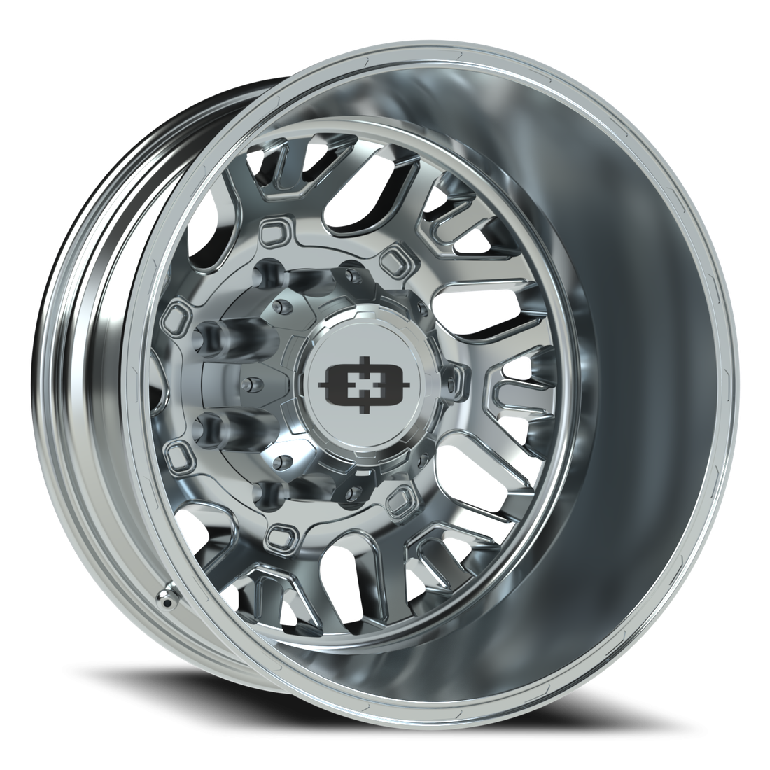 Vision 404 Brawl Chrome 20x8.25 8x170 Dually Wheels