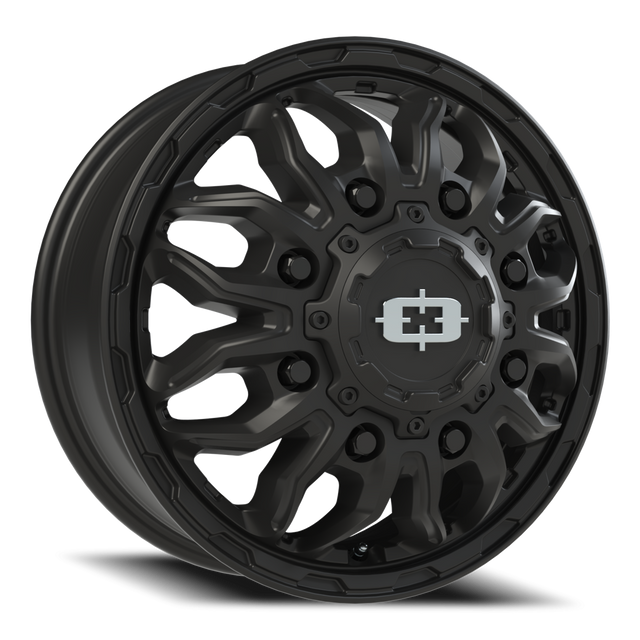 Vision 410 Korupt Satin Black 17x6.5 8x165.1 (8x6.5) Dually Wheels
