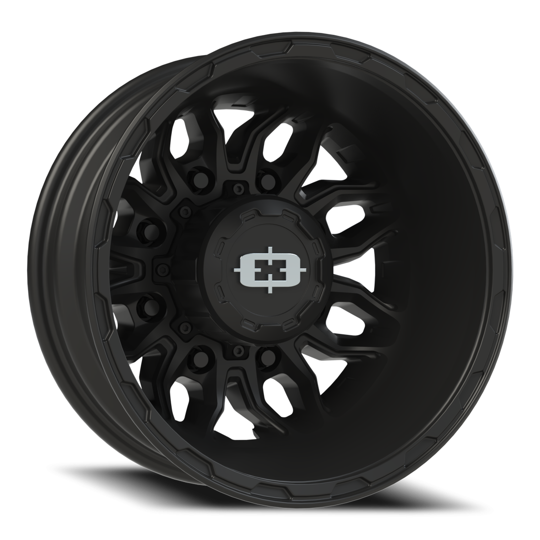 Vision 410 Korupt Satin Black 17x6.5 8x210 Dually Wheels