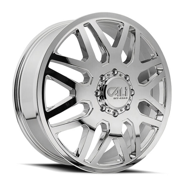 Cali Offroad Invader Chrome 22x8.25 8x210 Dually Wheels