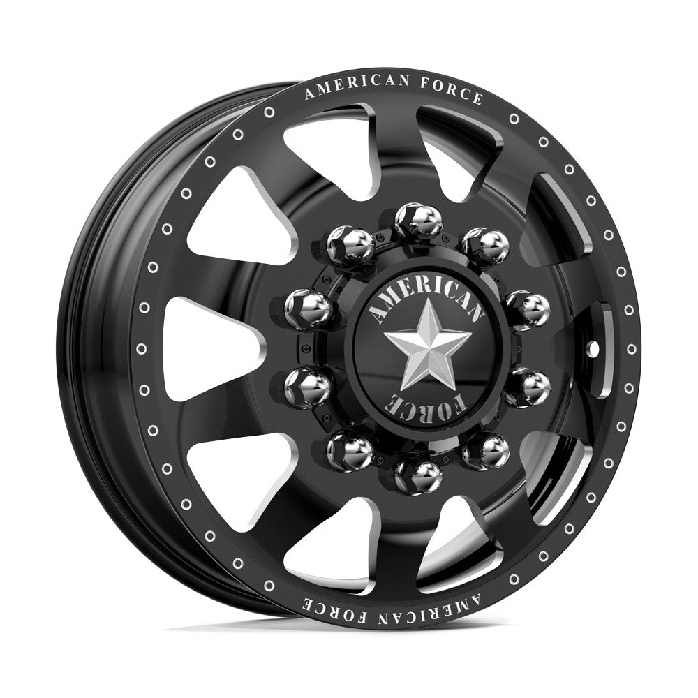 American Force Independence 22x8.25 Wheels & Nitto Tires Ridge Grappler 315/45R22 Tires - 22" Dually Package