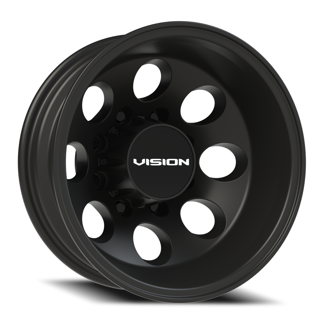 Vision 56 Midway Satin Black 16x6 8x170 Dually Wheels