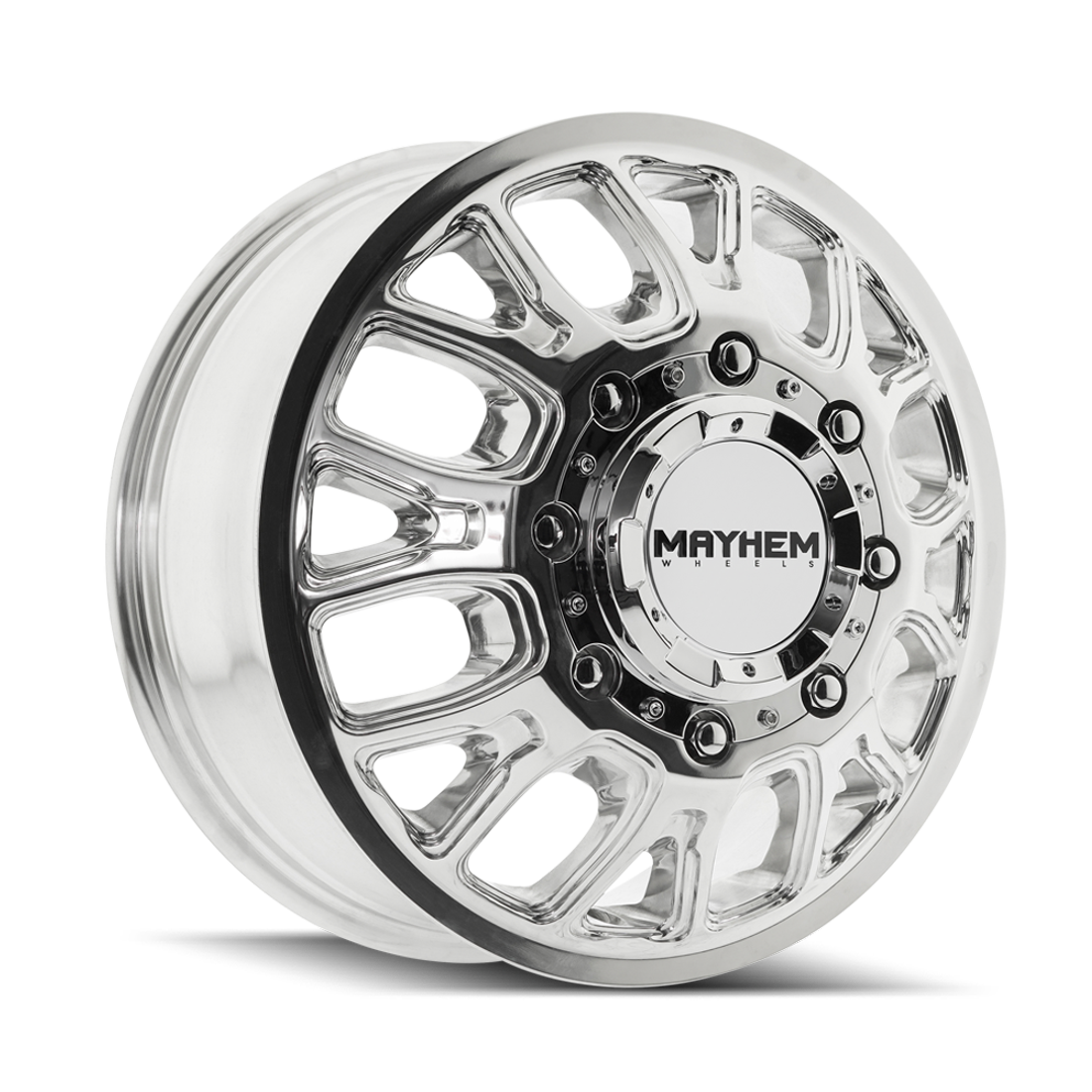 Mayhem Cogent Polished 17x6.5 8x210 Dually Wheels
