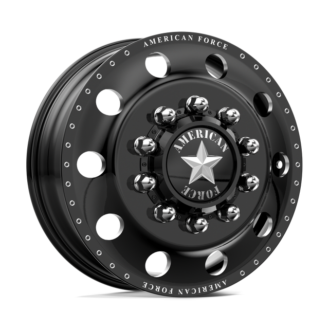 American Force Classic Gloss Black Milled 26x8.25 26" Dually Wheels