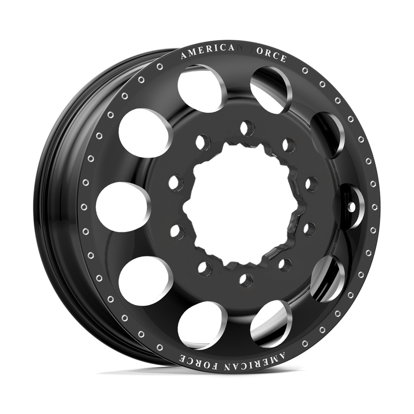 American Force Holes 22x8.25 Wheels & Nitto Tires Ridge Grappler 325/50R22 Tires - 22" Dually Package