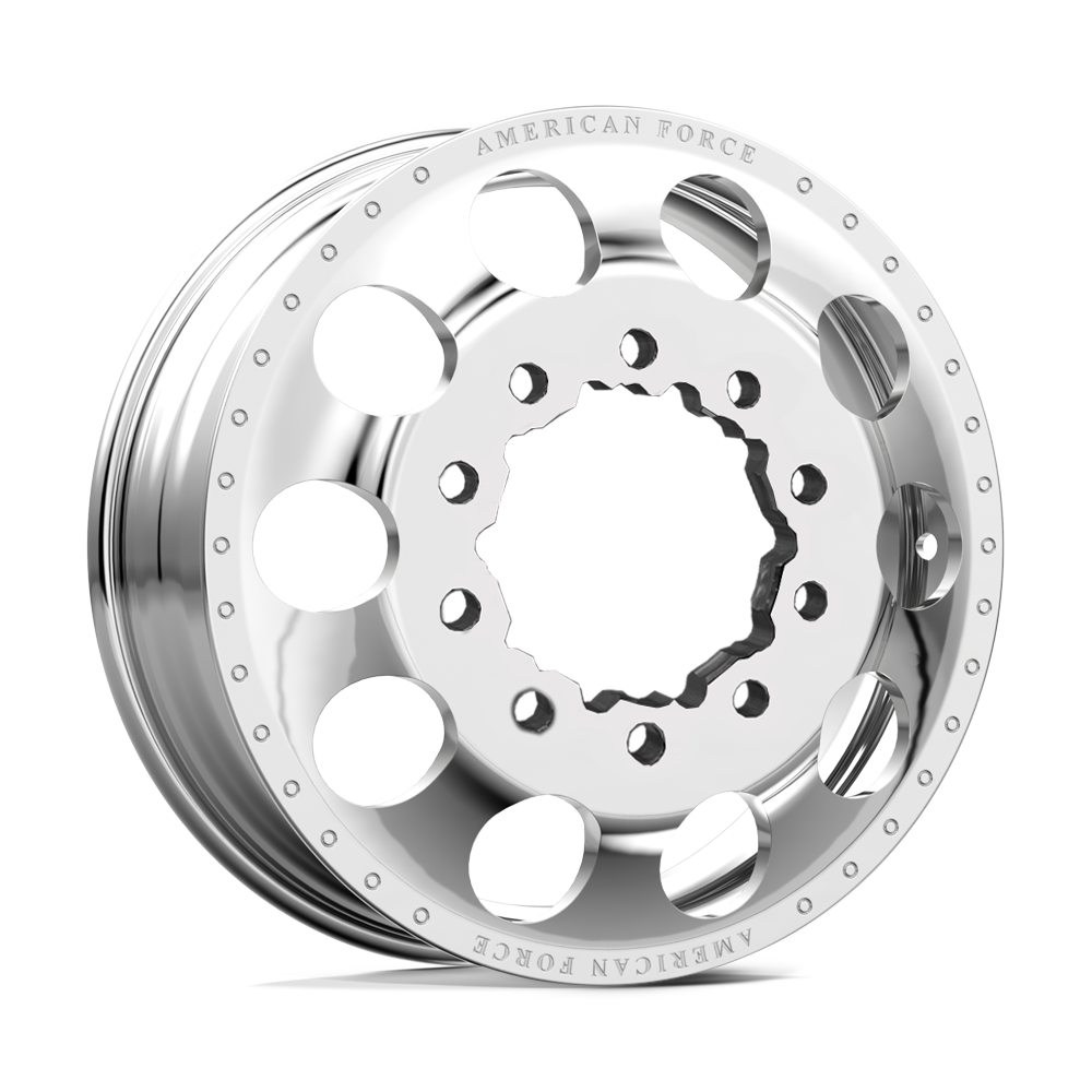American Force Holes Polished 22x8.25 22.5" Dually Wheels