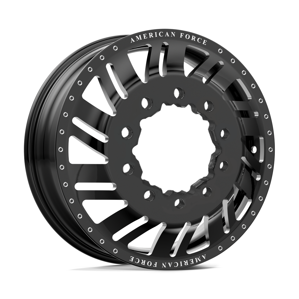 American Force Shift Gloss Black Milled 26x8.25 26" Dually Wheels