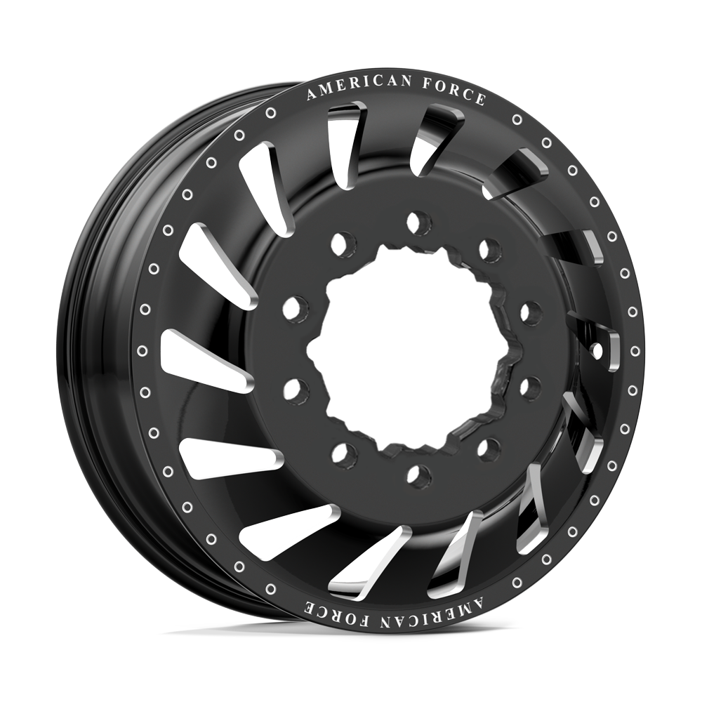 American Force Rewind Gloss Black Milled 26x8.25 26" Dually Wheels