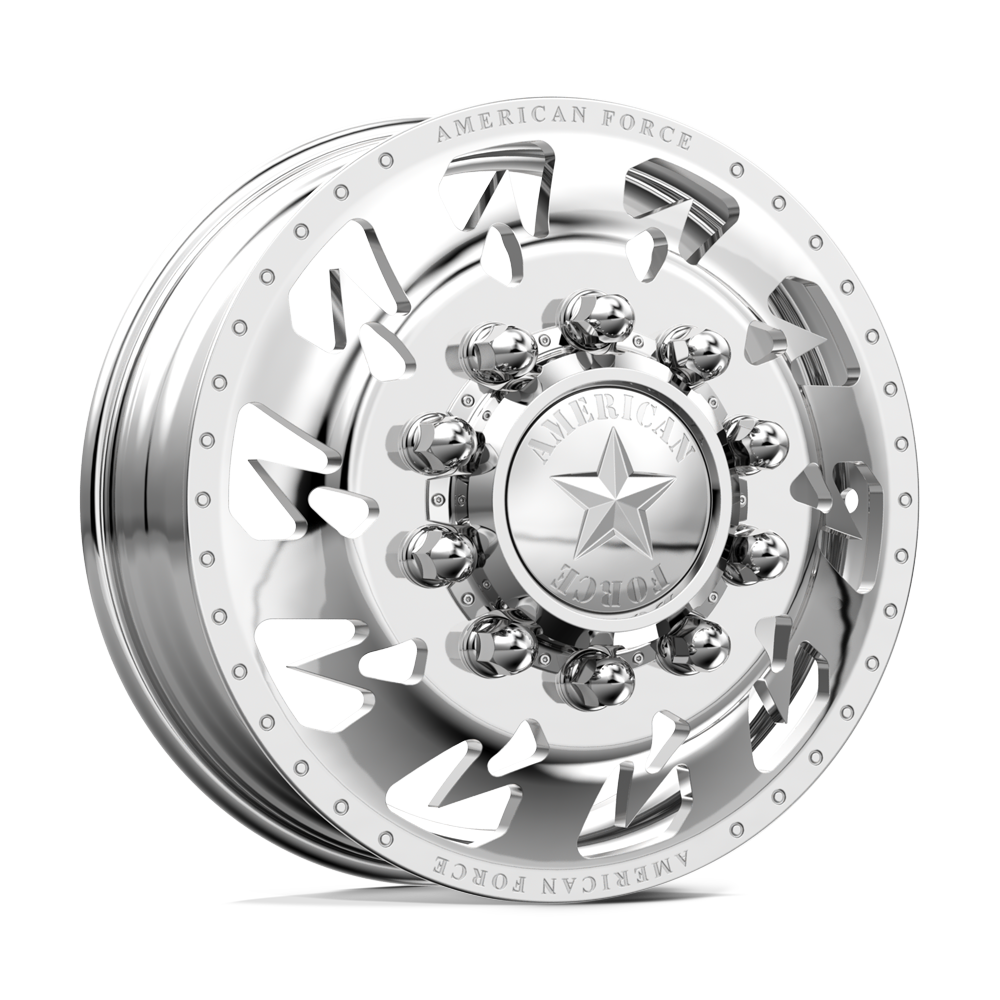 American Force Sideways Polished 28x8.25 28" Dually Wheels