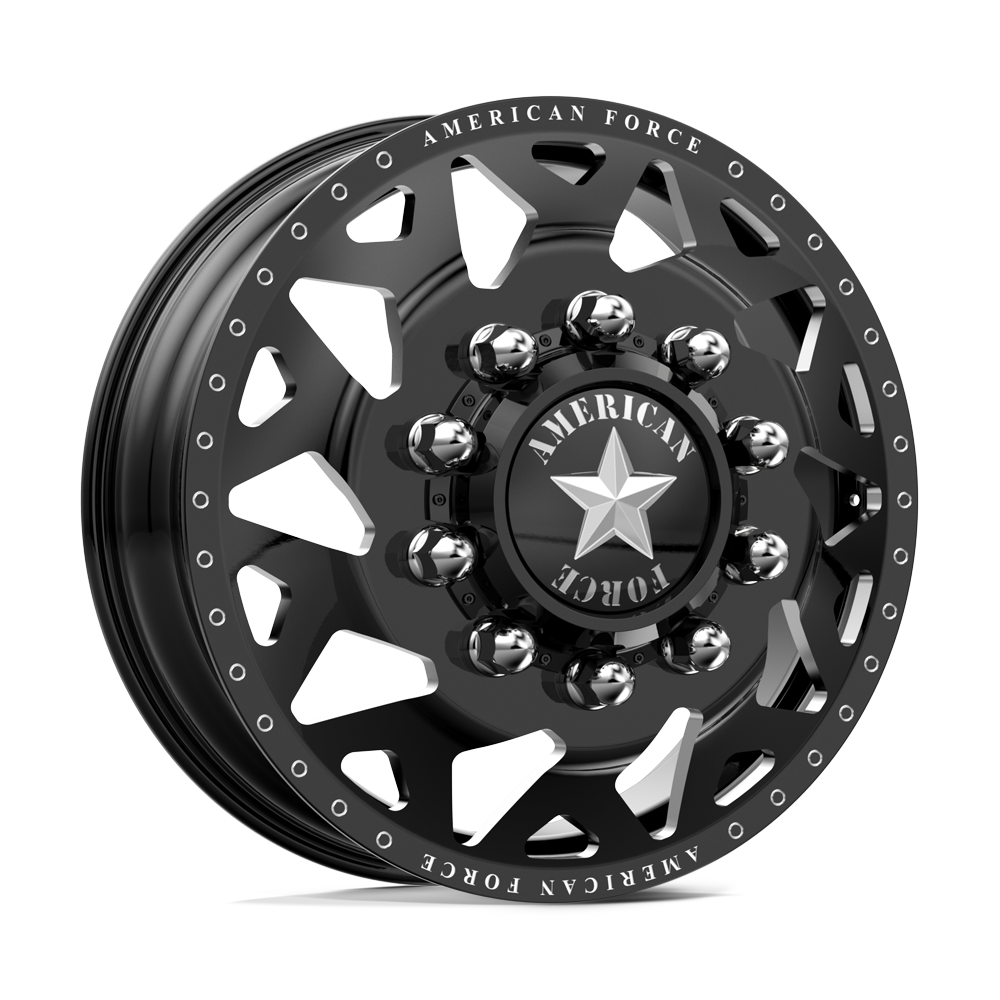 American Force Contra Gloss Black Milled 26x8.25 26" Dually Wheels