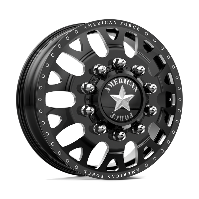 American Force Pulse Gloss Black Milled 26x8.25 26" Dually Wheels