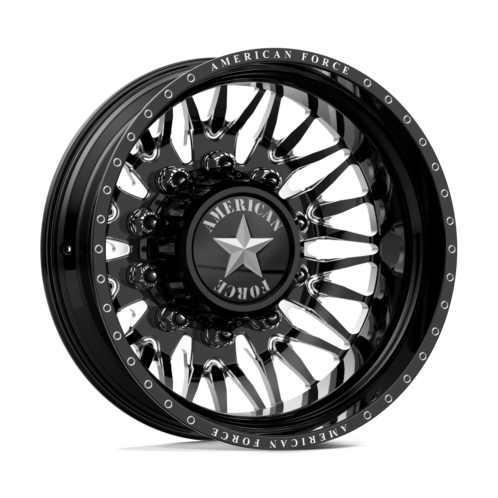 American Force Plague Gloss Black Milled 26x8.25 26" Dually Wheels