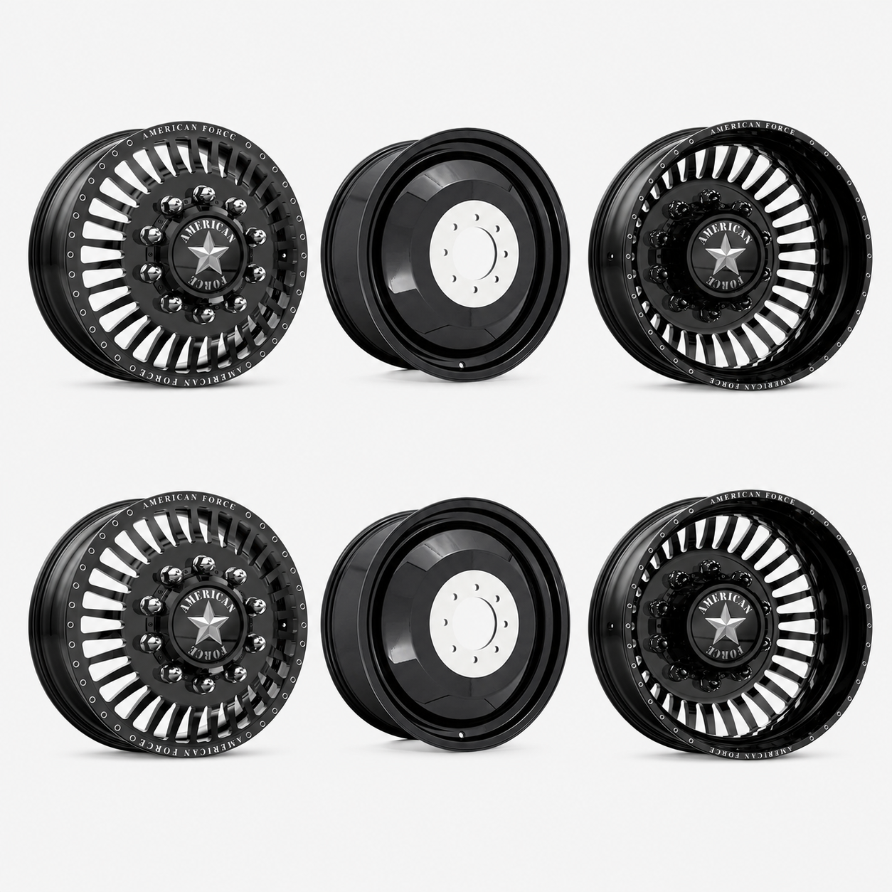 American Force Legion 22x8.25 Wheels & Nitto Tires Ridge Grappler 315/45R22 Tires - 22" Dually Package