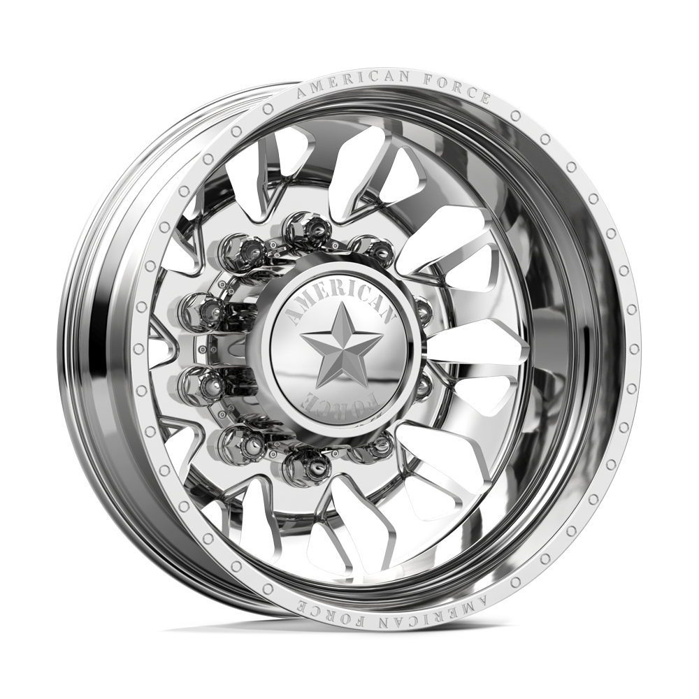 American Force Commander Polished 22x8.25 22.5" Dually Wheels