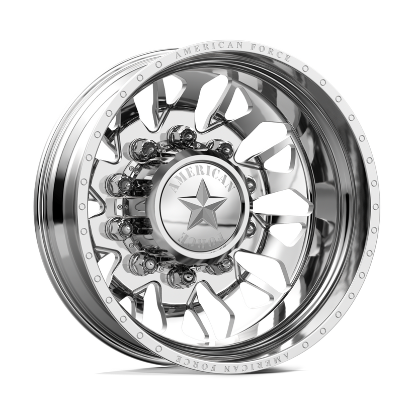 American Force Commander 22x8.25 Wheels & Nitto Tires Ridge Grappler 35x12.50R22 Tires - 22" Dually Package