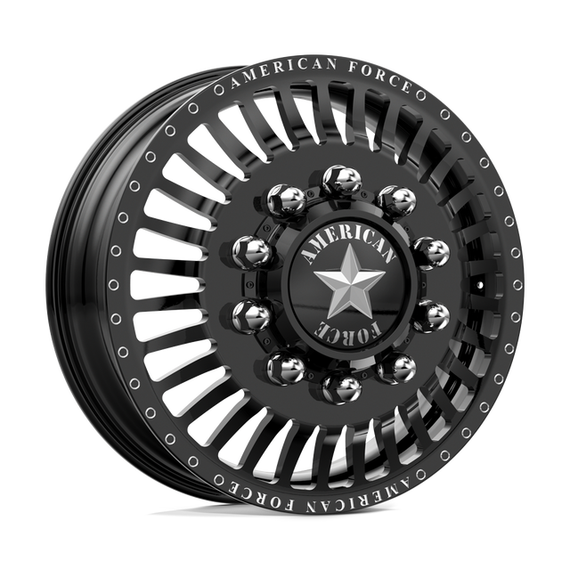American Force Legion Gloss Black Milled 26x8.25 26" Dually Wheels