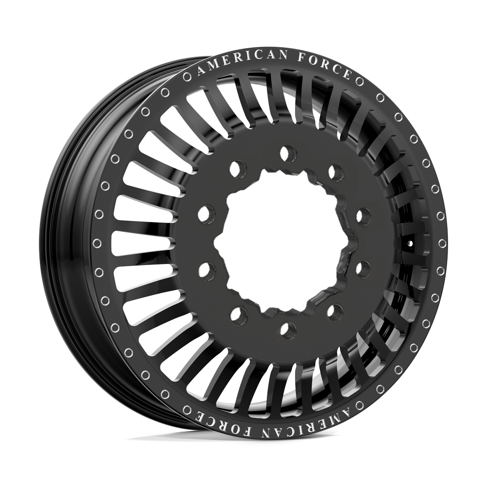 American Force Legion Gloss Black Milled 22x8.25 22" Dually Wheels