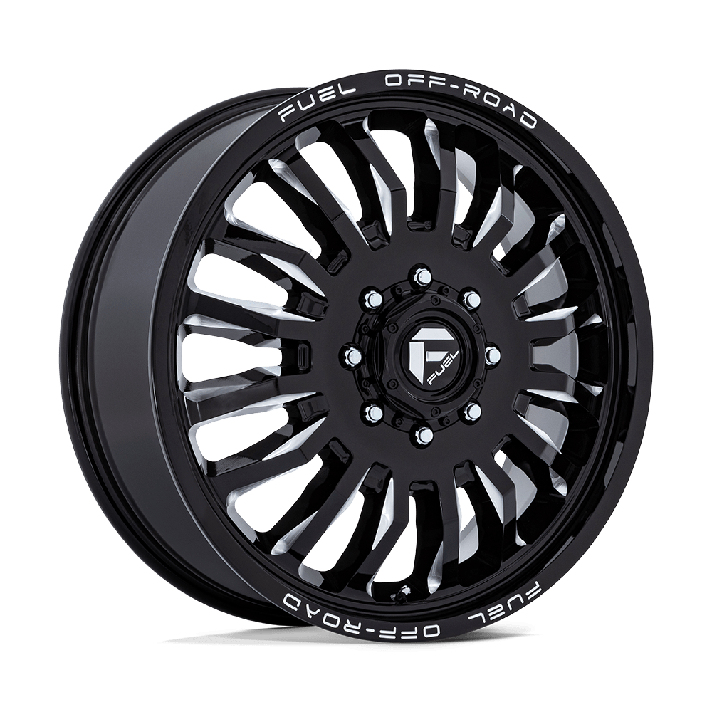 Fuel Offroad ARC Gloss Black Milled 20x8.25 Wheels & BF Goodrich Tires All-Terrain T/A KO3 285/55R20 Tires - 20" Dually Package
