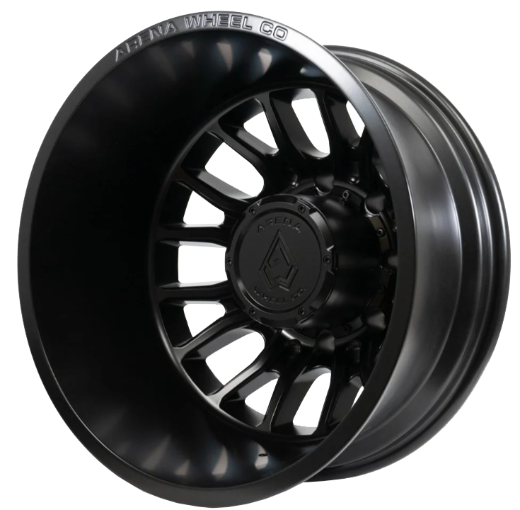 Arena Thunder Satin Black 22x8.25 22" Dually Wheels