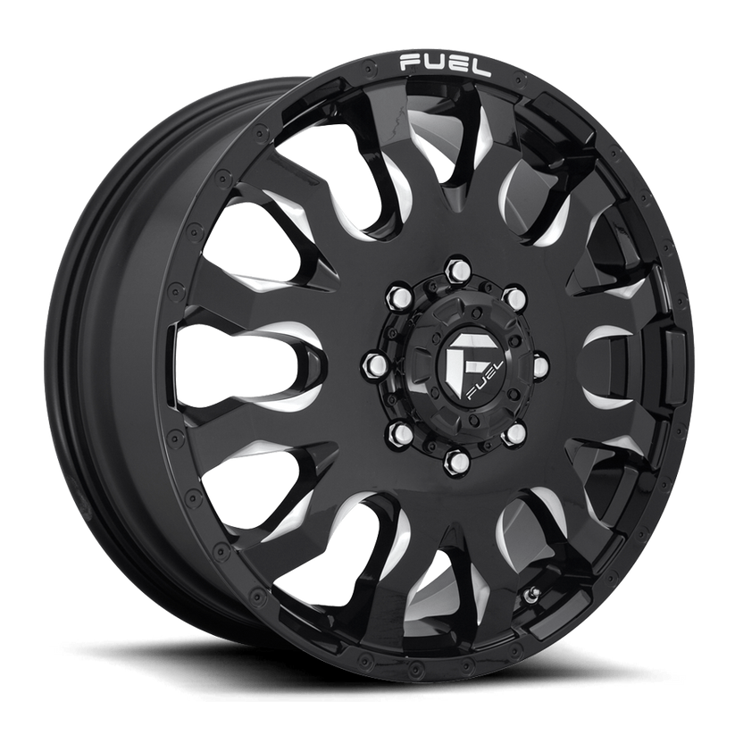 Fuel Offroad Blitz Dually 20x8.25 Wheels & Nitto Tires Recon Grappler A/T 35x12.50R20 Tires - 20" Dually Package