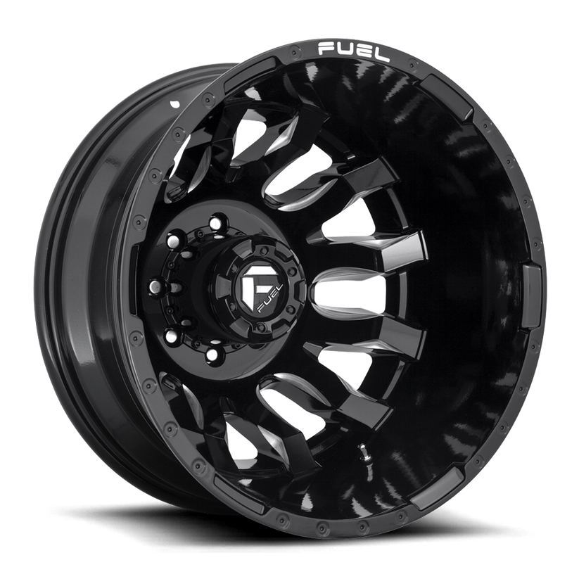 Fuel Offroad Blitz Dually 20x8.25 Wheels & Nitto Tires Recon Grappler A/T 35x12.50R20 Tires - 20" Dually Package