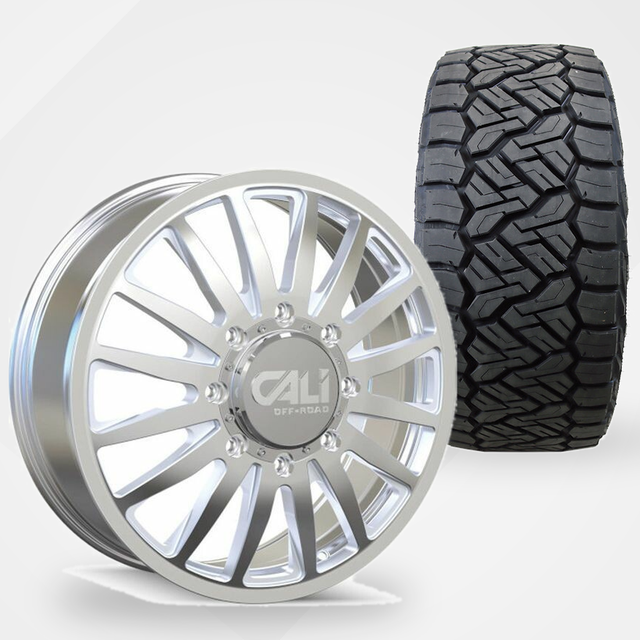 Cali Offroad Summit Dually 20x8.25 Wheels & Nitto Tires Recon Grappler A/T 35x12.50R20 Tires - 20" Dually Package