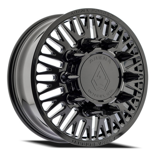 Arena Forged Casino Gloss Black 22x8.25 10x225 Dually Wheels