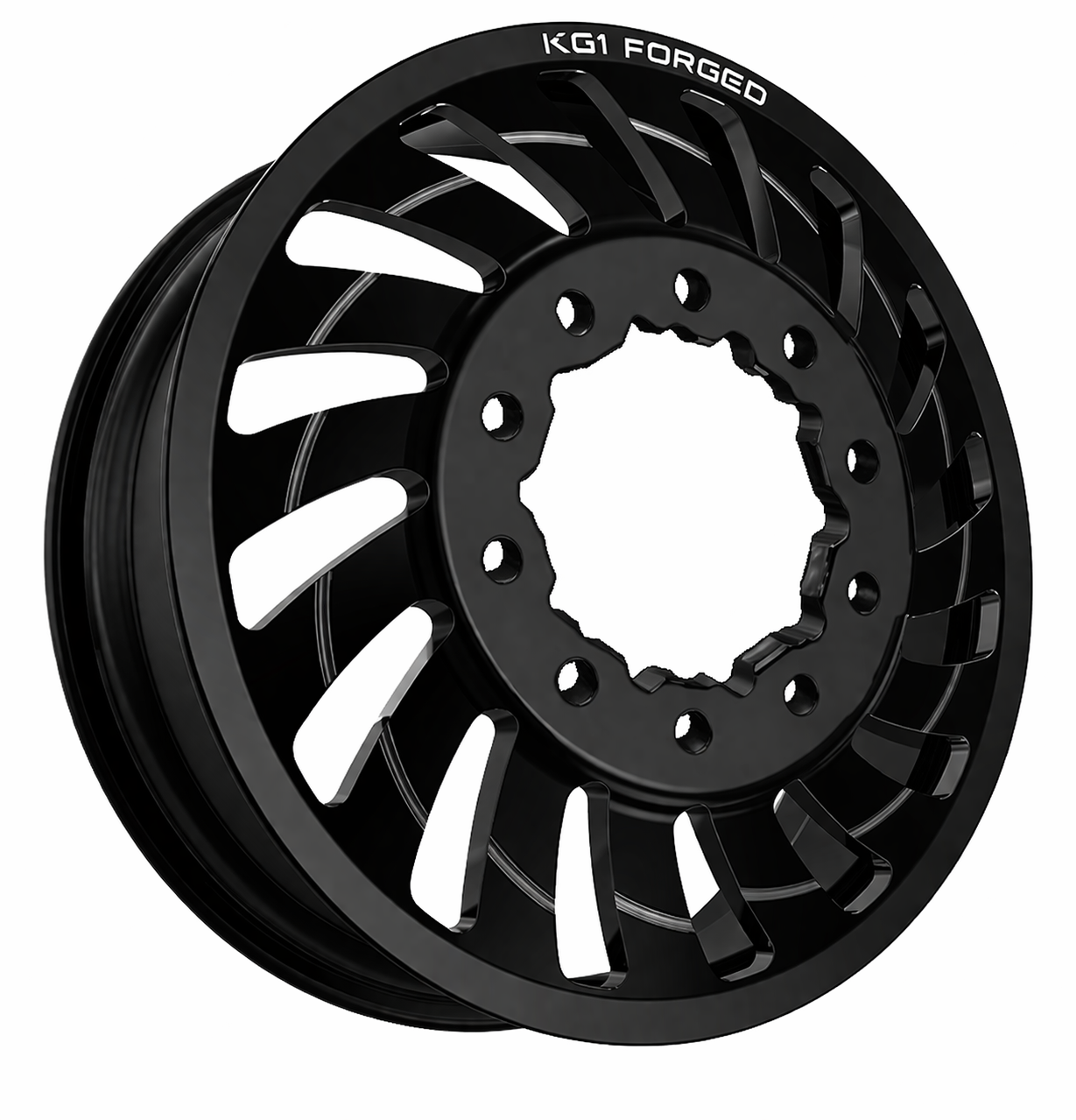 KG1 Razor-KD 24x8.25 Wheels & Atturo Tires Trail Blade MTS 37x13.50R24 Tires - 24" Dually Package