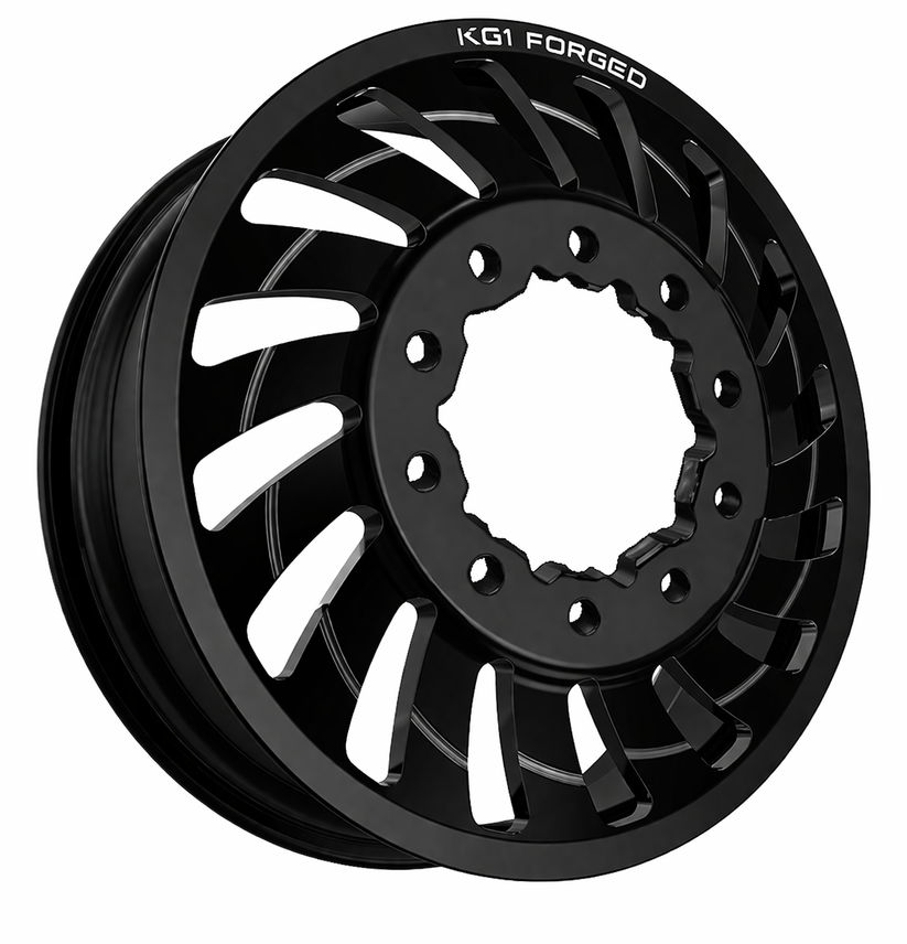 KG1 KD005 Razor-KD Gloss Black 24x8.25 24" Dually Wheels