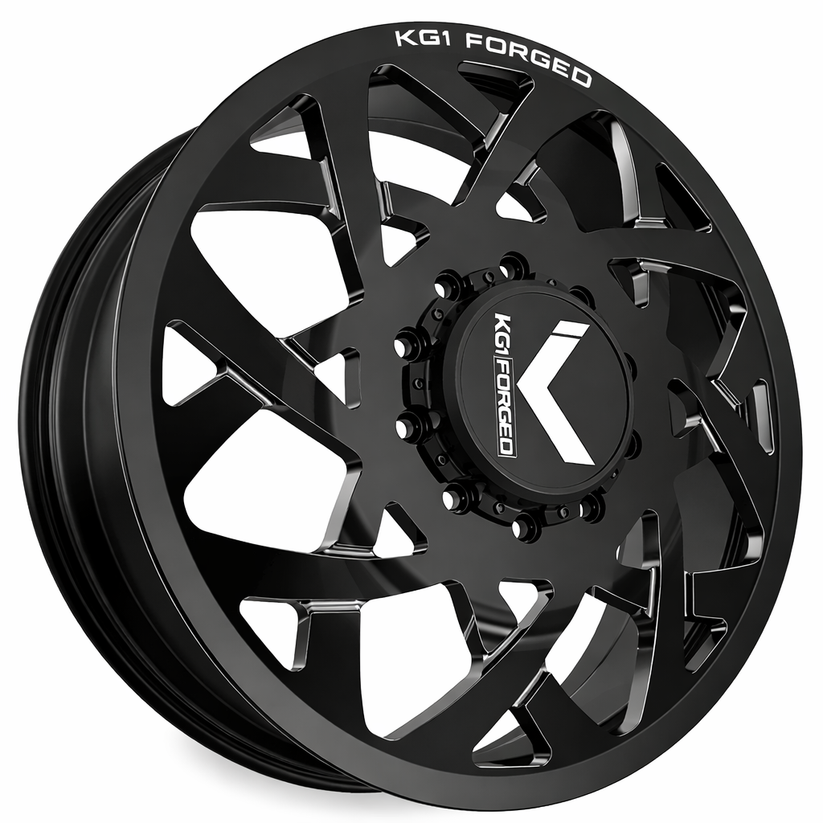 KG1 KD008 Orbital-KD Gloss Black 22x8.25 22" Dually Wheels