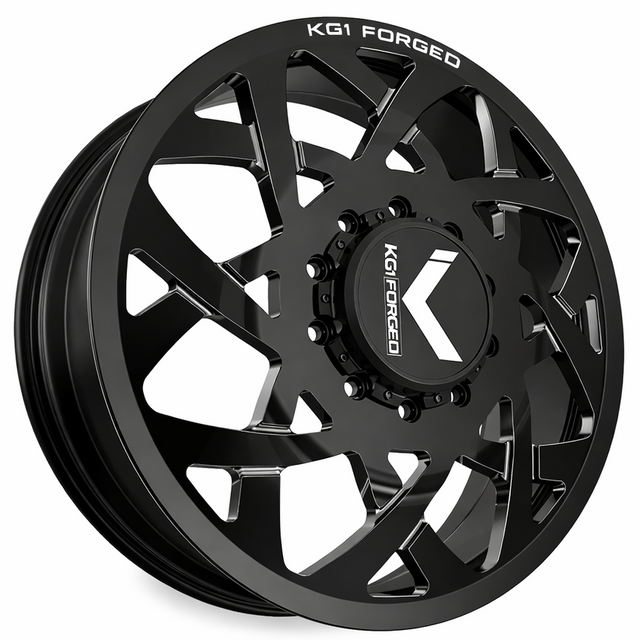 KG1 KD008 Orbital-KD Gloss Black 24x8.25 24" Dually Wheels