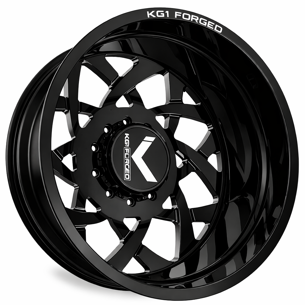 KG1 Orbital-KD 24x8.25 Wheels & Atturo Tires Trail Blade MTS 37x13.50R24 Tires - 24" Dually Package