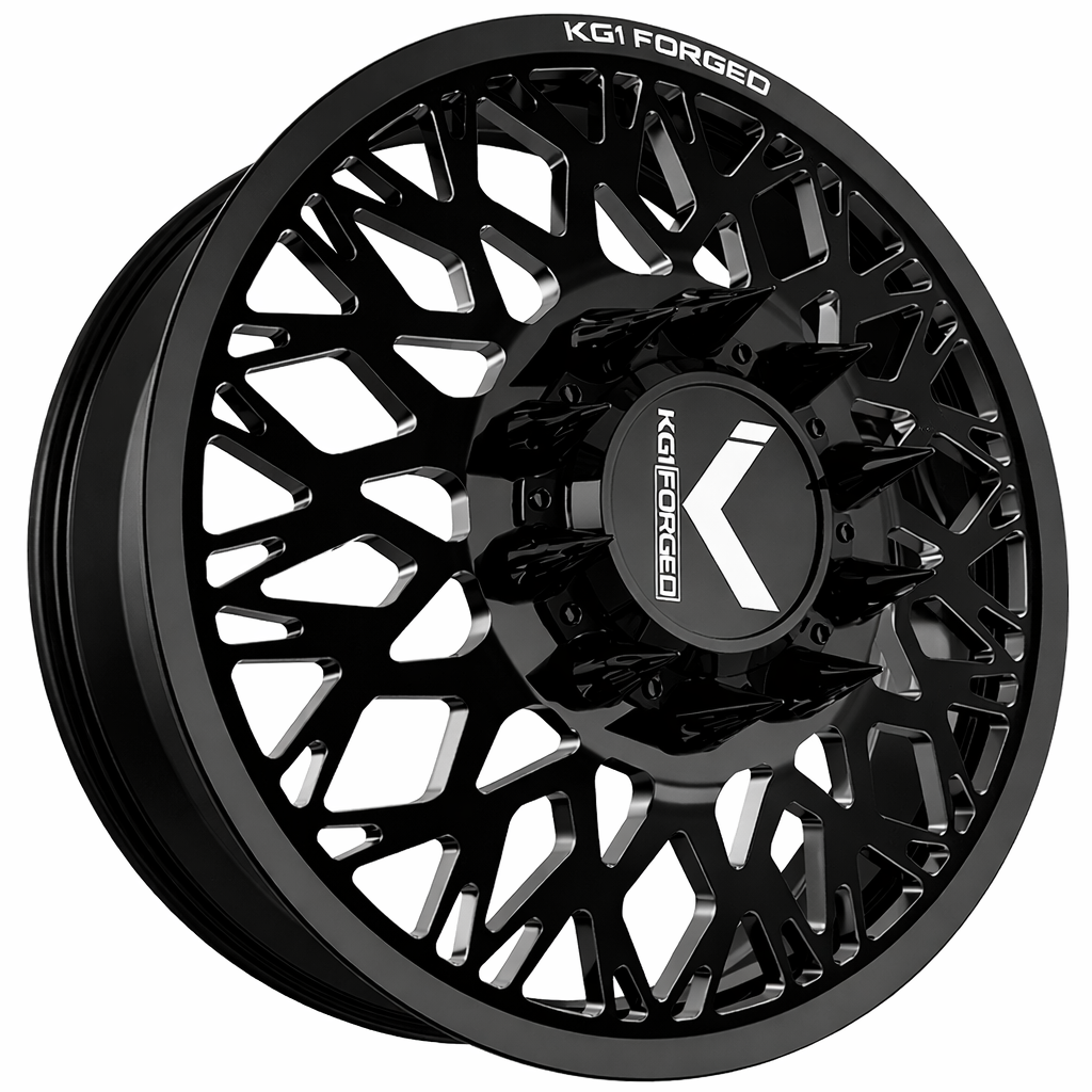 KG1 Elevate-KD 22x8.25 Wheels & Venom Power Tires Trail Hunter R/T 37x12.50R22 Tires - 22" Dually Package