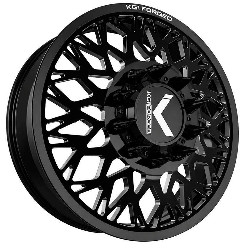 KG1 KD056 Elevate-KD Gloss Black 22x8.25 22" Dually Wheels