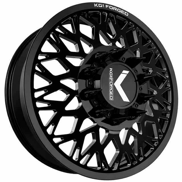 KG1 KD056 Elevate-KD Gloss Black 22x8.25 22" Dually Wheels
