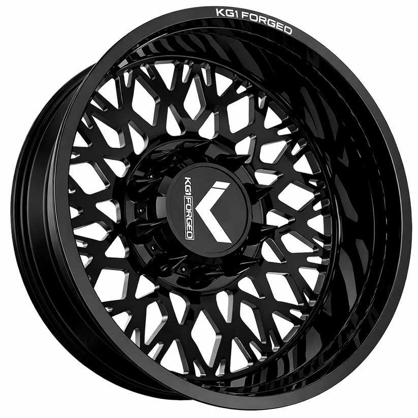 KG1 KD056 Elevate-KD Gloss Black 22x8.25 22" Dually Wheels