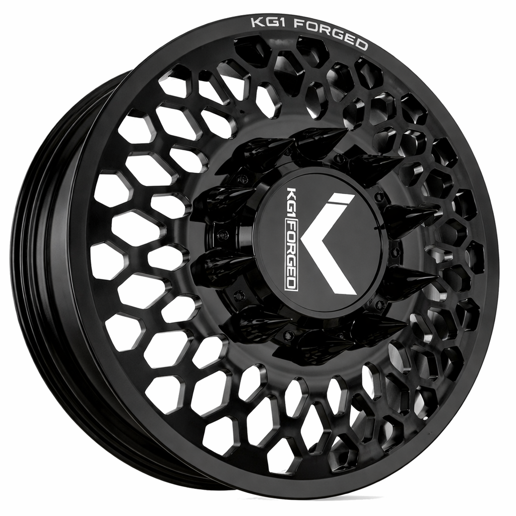 KG1 Glitz-KD 22x8.25 Wheels & Venom Power Tires Trail Hunter R/T 35x12.50R22 Tires - 22" Dually Package