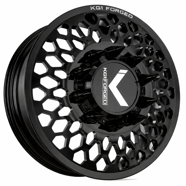 KG1 KD066 Glitz-KD Gloss Black 22x8.25 22" Dually Wheels